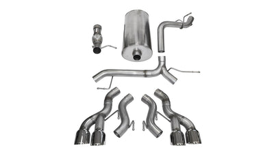 3in Cat-Back Dual Rear Exit Exhaust System <br> 2012-2014 Cadillac Escalade