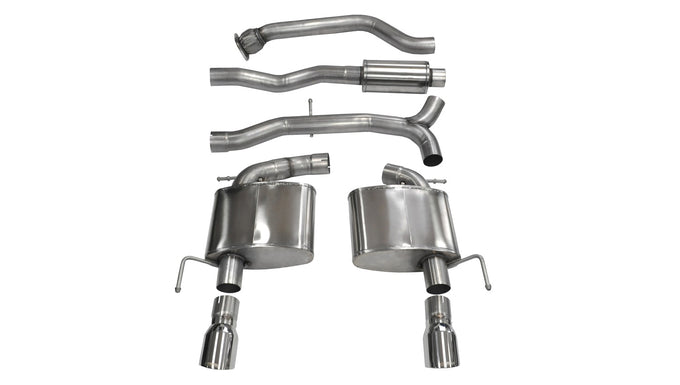3in Cat-Back Dual Rear Exit with 4in Tips <br> 2013-2019 Cadillac ATS