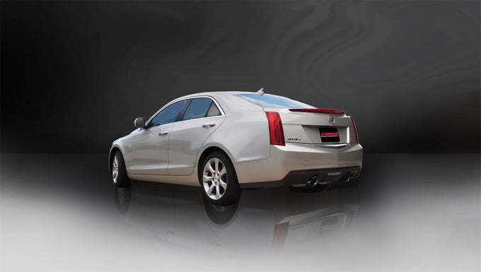 3in Cat-Back Dual Rear Exit W/ 4in Black PVD Tips <br> 2013-2017,2019 Cadillac ATS
