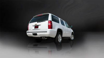 3in Cat-Back Single Rear Exit W/ 4in Polished Tips <br> 09-44 Chevy Tahoe, GMC Tukon