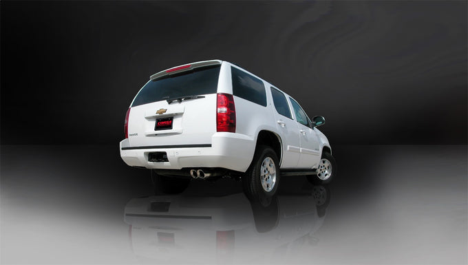 3in Cat-Back Single Rear Exit W/ 4in Polished Tips <br> 09-44 Chevy Tahoe, GMC Tukon