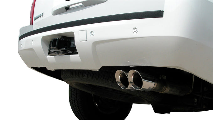 3in Cat-Back Single Rear Exit W/ 4in Polished Tips <br> 09-44 Chevy Tahoe, GMC Tukon
