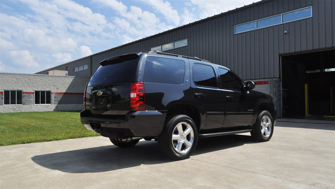3in Cat-Back Single Rear Exit w/ 4in Black PVD Tips <br> 09-44 Chevy Tahoe, GMC Tukon
