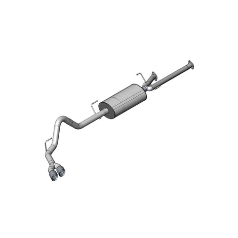 3in Cat-Back Single Exit w/ 4in Tips <br> 2011-2021 Toyota Tundra