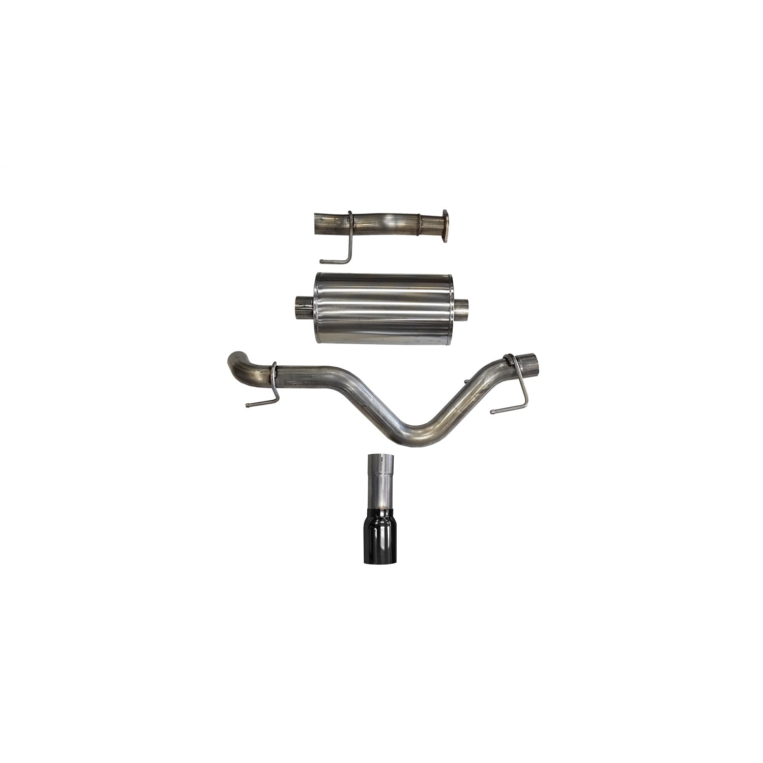 3in Cat-Back Single Side Exit W/ 4in Straight Tip <br> 2016-2023 Toyota Tacoma