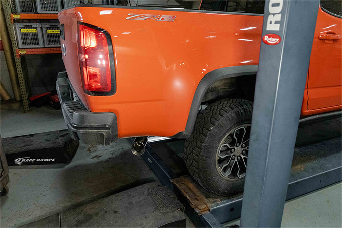 3.0in Cat-Back Single Exit w/ Black PVD Tips <br> 2017-2022 Chevrolet Colorado
