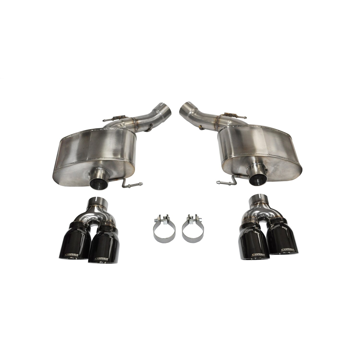 2.5in Axle-Back Dual Rear Exit with Turn Downs <br> 12-18 BMW M6, 14-18 M6 Gran Coupe