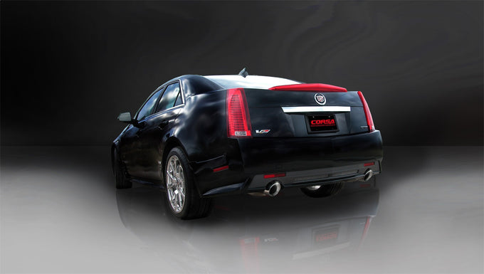2.5in Axle-Back Dual Rear Exit with Turn Downs <br> 2009-2014 Cadillac CTS