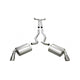 2.5in Cat-Back Dual Rear Exit w/ 4in Polished Tips <br> 2010-2015 Chevrolet Camaro