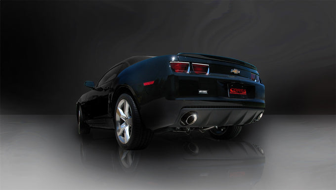 2.5in Cat-Back Dual Rear Exit with Single 4in Tips <br> 2010-2015 Chevrolet Camaro