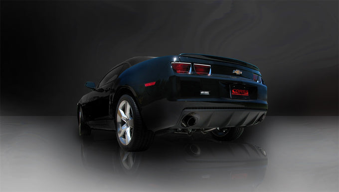 2.5in Cat-Back Dual Rear Exit with Single 4in Tips <br> 2010-2015 Chevrolet Camaro