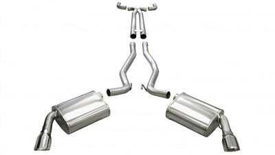 2.5in Cat-Back Dual Rear Exit w/ 3.5in Polished Tip <br> 2010-2013 Chevrolet Camaro