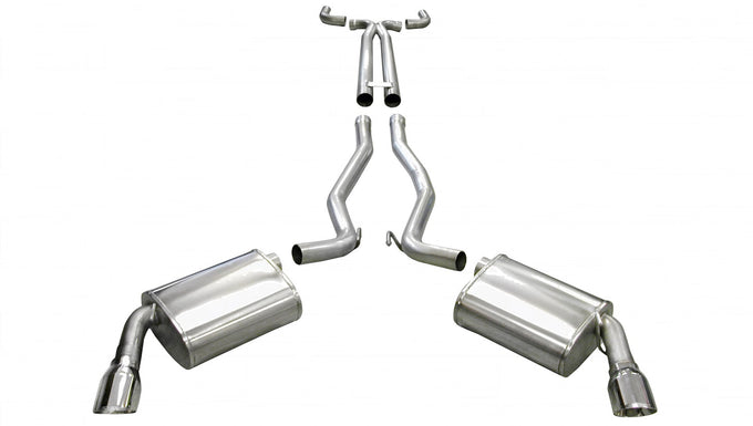 2.5in Cat-Back Dual Rear Exit w/ 3.5in Polished Tip <br> 2010-2013 Chevrolet Camaro