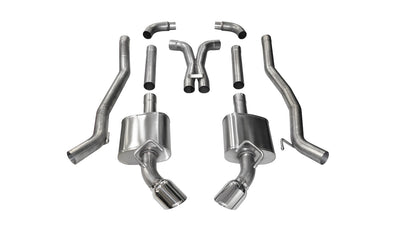 3in Cat-Back Dual Rear Exit w/ 4.5in Polished Tips <br> 2010-2015 Chevrolet Camaro