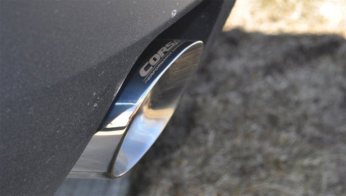 3in Cat-Back Dual Rear Exit w/ 4.5in Polished Tips <br> 2010-2015 Chevrolet Camaro