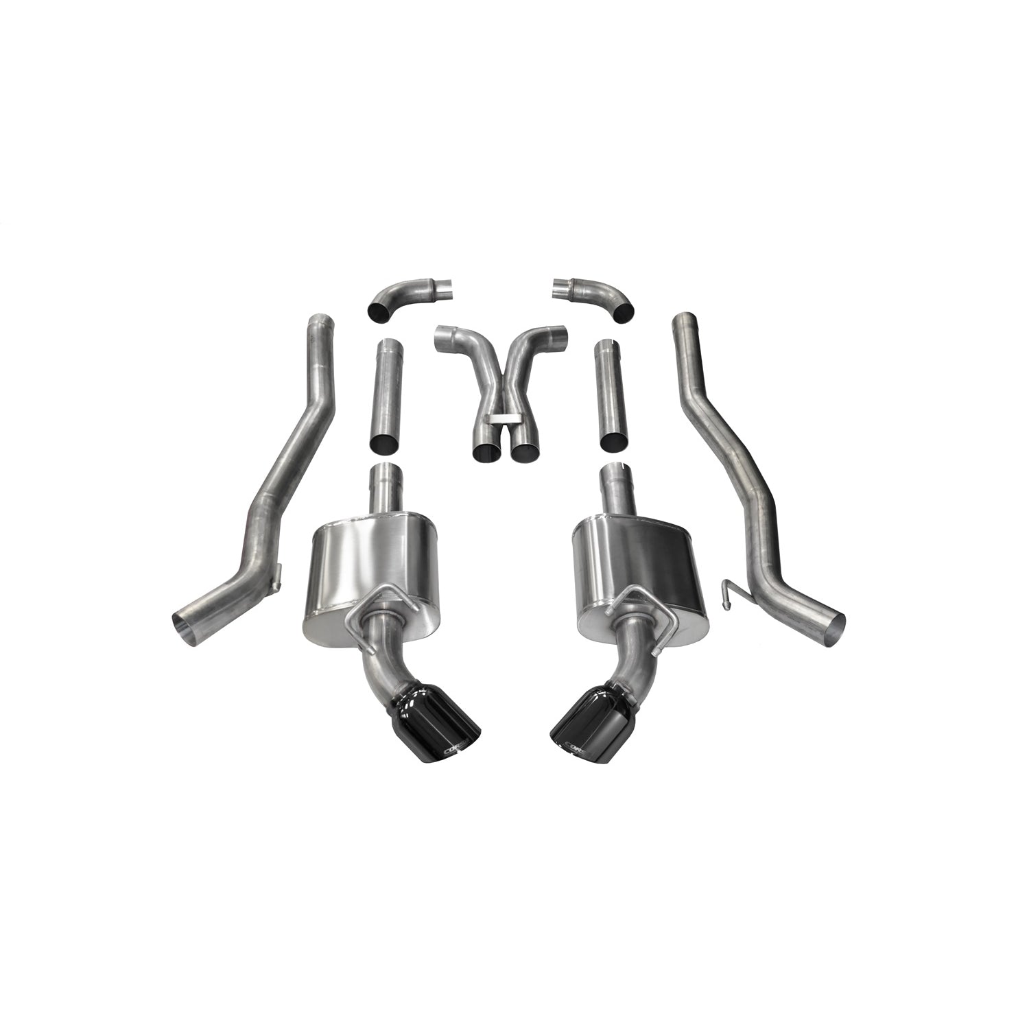 3in Cat-Back Dual Rear Exit W/ 4.5in Tips <br> 2010-2015 Chevrolet Camaro
