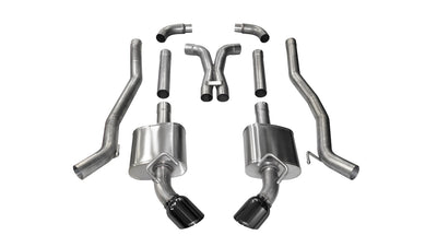 3in Cat-Back Dual Rear Exit W/ 4.5in Tips <br> 2010-2015 Chevrolet Camaro