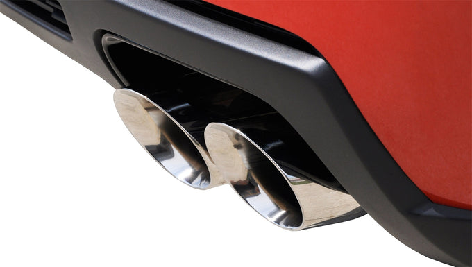 3in Cat-Back Dual Rear Exit w/ 4in Polished Tips <br> 2012-2015 Chevrolet Camaro