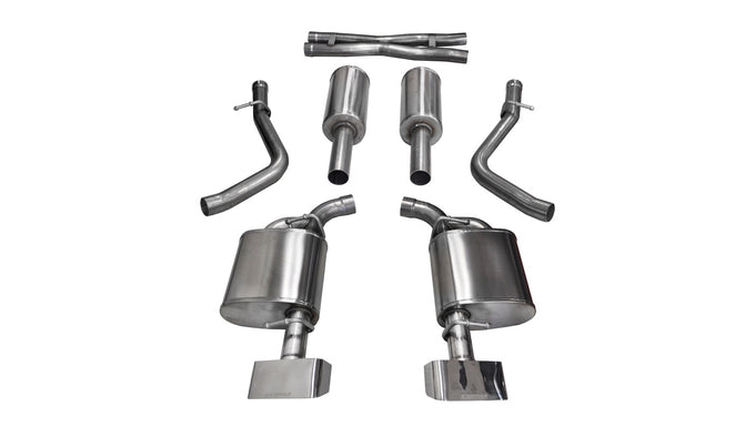 2.5in Cat-Back Dual Rear Exit with Tips <br> 2015-2016 Dodge Challenger