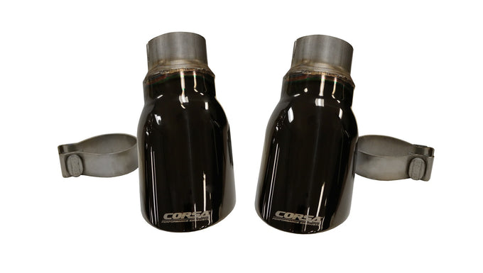 Single 4.0in. Black PVD Pro-Series Tip Kit <br> 2015-2016 Dodge Charger