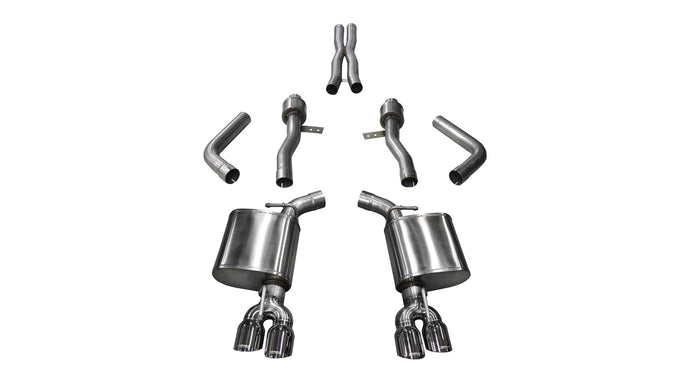 2.75in Cat-Back Dual Rear Exit w/ Twin 3.5in Tips <br> 2015-2022 Dodge Challenger