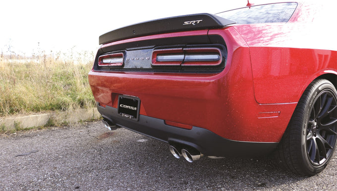 2.75in Cat-Back Dual Rear Exit w/ Twin 3.5in Tips <br> 2015-2022 Dodge Challenger