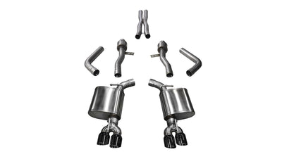 2.75in Cat-Back Dual Rear Exit with Twin 3.5in Tips <br> 2015-2023 Dodge Challenger