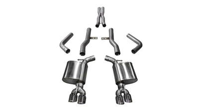 2.75in Cat-Back Dual Rear Exit with Twin 3.5in Tips <br> 2015-2022 Dodge Challenger