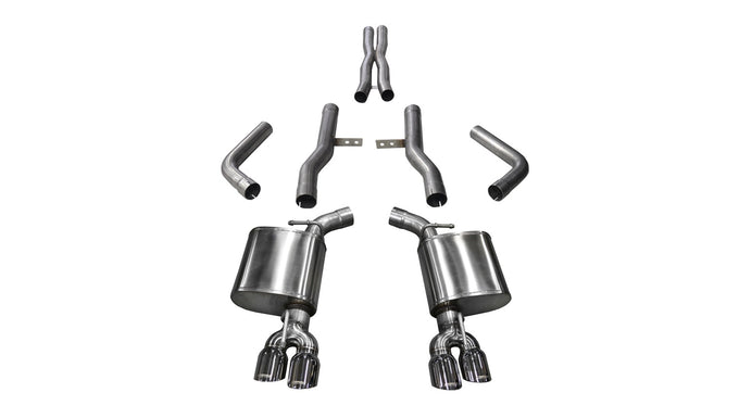 2.75in Cat-Back Dual Rear Exit with Twin 3.5in Tips <br> 2015-2022 Dodge Challenger