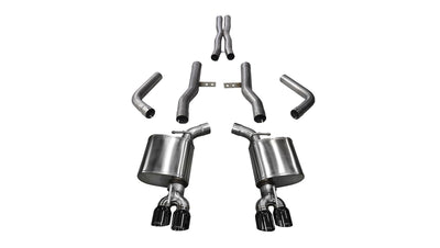 2.75in Cat-Back Dual Rear Exit with Twin 3.5in Tips <br> 2015-2023 Dodge Challenger