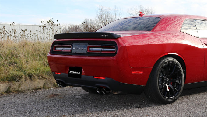 2.75in Cat-Back Dual Rear Exit with Twin 3.5in Tips <br> 2015-2023 Dodge Challenger