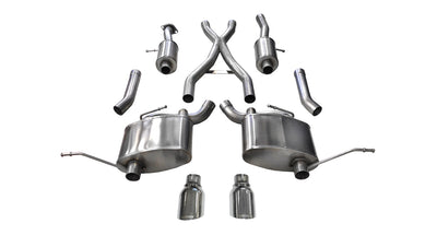 2.5in Cat-Back Dual Rear Exit W/4.5in Polished Tips <br> 2011-2021 Jeep Grand Cherokee