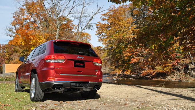 2.5in Cat-Back Dual Rear Exit with Twin 4in Tips <br> 2014-2021 Jeep Grand Cherokee