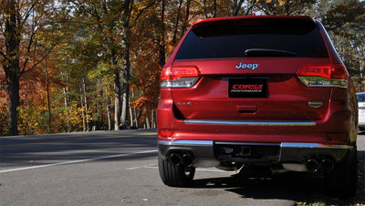 2.5in Cat-Back Dual Rear Exit with Twin 4in Tips <br> 2014-2021 Jeep Grand Cherokee