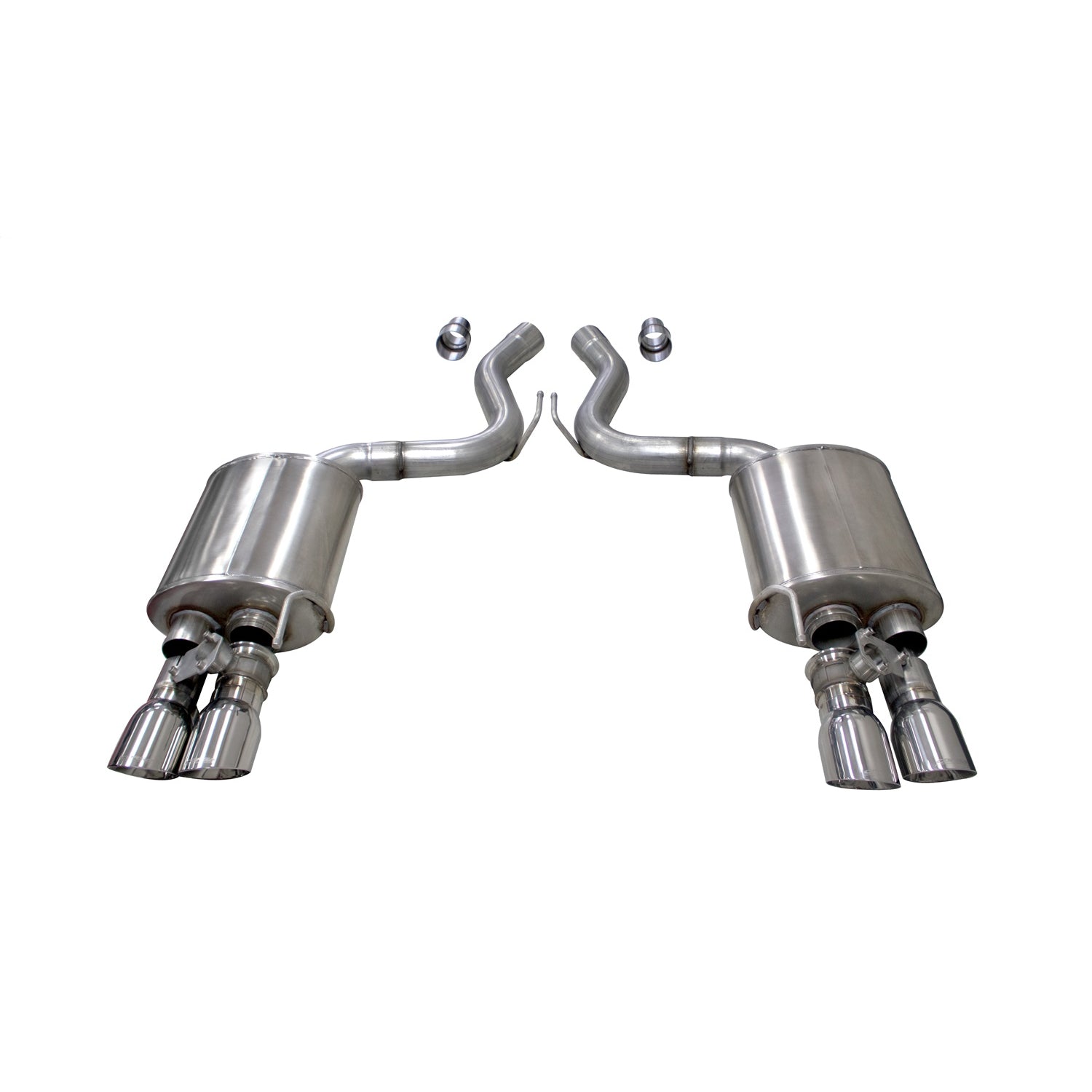 3in Axle-Back Dual Rear Exhaust System w/ 4in Tips <br> 2018-2023 Ford Mustang