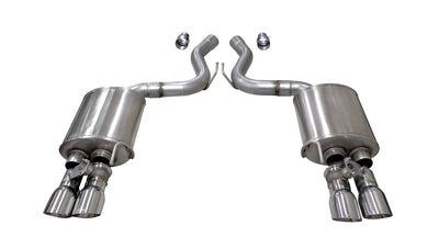3in Axle-Back Dual Rear Exhaust System w/ 4in Tips <br> 2018-2023 Ford Mustang