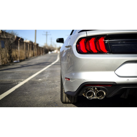 2.5in Axle-Back Dual Rear Exit w/ Single 3.5in Tips <br> 2018-2023 Ford Mustang