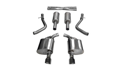 2.75in Cat-Back Dual Rear Exit w/ Single 4.5in Tips <br> 15-23 Dodge Charger, 17-20 Chrysler 300