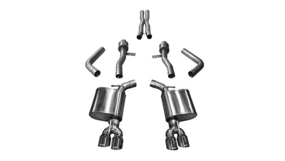 2.75in Cat-Back Dual Rear Exit with Twin 3.5in Tips <br> 2017-2022 Dodge Challenger