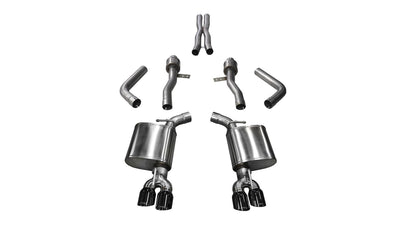 2.75in Cat-Back Dual Rear Exit with Twin 3.5in Tips <br> 2017-2023 Dodge Challenger