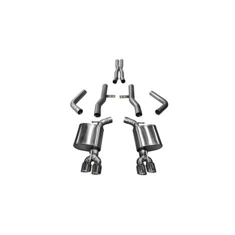 2.75in Cat-Back Dual Rear Exit with Twin 3.5in Tips <br> 2017-2022 Dodge Challenger