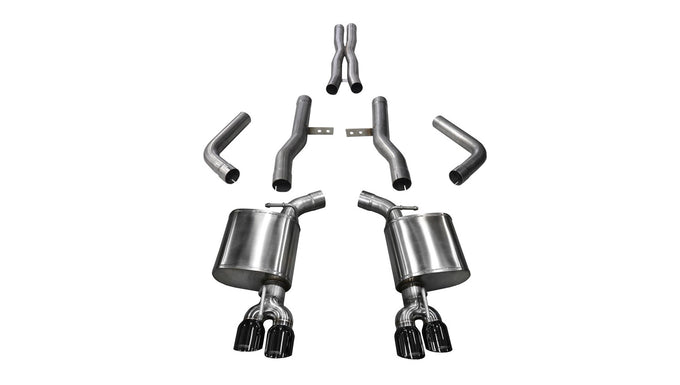 2.75in Cat-Back Dual Rear Exit w/ Twin 3.5in Tips <br> 2017-2023 Dodge Challenger