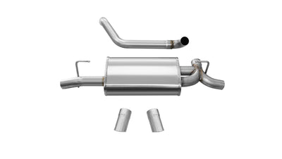 2.5in. Axle-Back Dual Rear Exit with Turn Downs <br> 2018-2023 Jeep Wrangler
