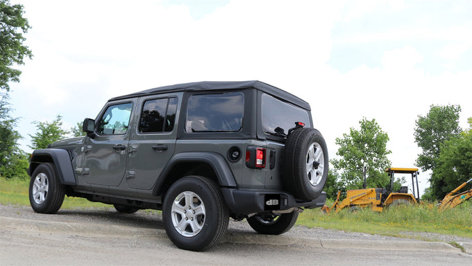 2.5in. Axle-Back Dual Rear Exit with Turn Downs <br> 2018-2023 Jeep Wrangler