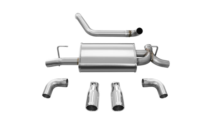 2.5in Axle-Back Dual Rear Exit w/Single 3.5in Tips <br> 2018-2023 Jeep Wrangler