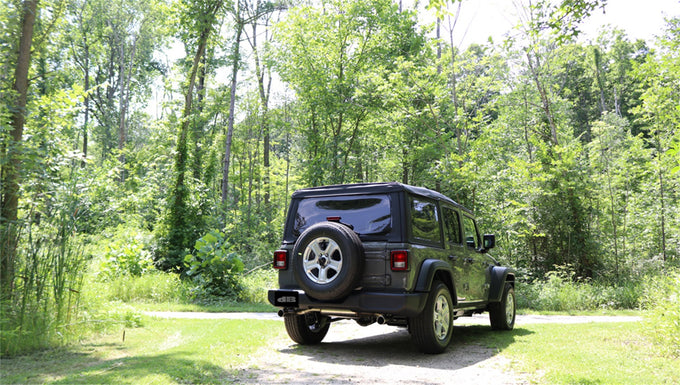 2.5in Axle-Back Dual Rear Exit w/Single 3.5in Tips <br> 2018-2023 Jeep Wrangler