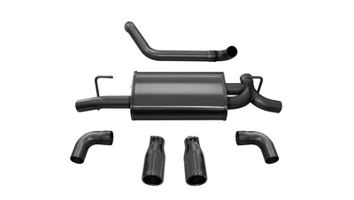 2.5in Axle-Back Dual Rear Exit w/Single 3.5in Tips <br> 2018-2023 Jeep Wrangler