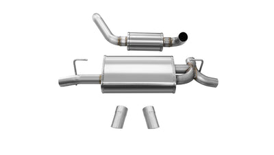 2.5in. Axle-Back Dual Rear Exit with Turn Downs <br> 2018-2023 Jeep Wrangler