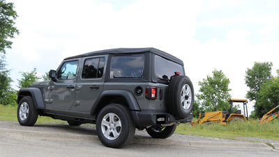 2.5in. Axle-Back Dual Rear Exit with Turn Downs <br> 2018-2023 Jeep Wrangler