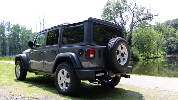 2.5in Axle-Back Dual Rear Exit w/Single 3.5in. Tips <br> 2018-2023 Jeep Wrangler